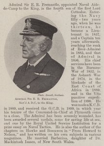 Admiraal Sir E R Fremantle, Marine ADC van de Koning door English Photographer