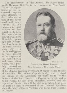 Admiraal Sir Harry Rawson, nieuwe gouverneur van New South Wales door English Photographer
