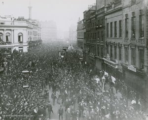 Luchtfoto van de hervormingsdemonstratie door English Photographer