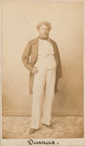 Alexandre Dumas, schrijver door English Photographer