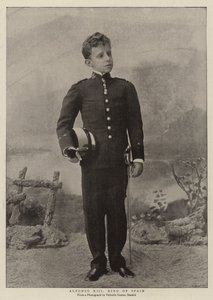 Alfonso XIII Koning van Spanje door English Photographer