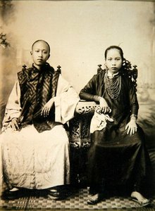Annamitische jongen en meisje in centraal Vietnam, ca.1875