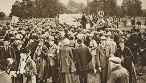 Anti-oorlogsvergadering in Hyde Park