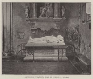 Graf van Aartsbisschop Whately in de Kathedraal van Dublin