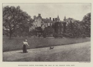 Balnagowan Kasteel, Ross-Shire, de Residentie van Sir Charles Ross, Baronet door English Photographer