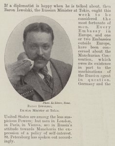 Baron Iswolski, Russische minister in Tokio door English Photographer