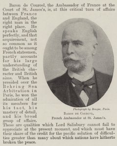 Baron de Courcel, Franse ambassadeur in St. James door English Photographer