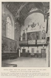 Battle Abbey, verkocht voor £200,000, Abtszaal in de abdij door English Photographer