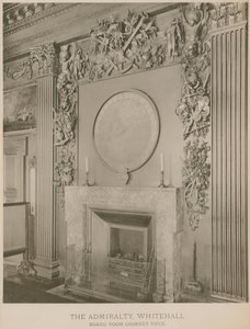 Schouw in de bestuurskamer van The Admiralty door English Photographer