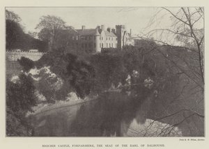 Brechin Kasteel, Forfarshire, de Residentie van de Graaf van Dalhousie door English Photographer