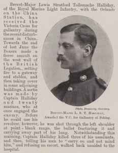 Brevet-majoor L S T Halliday, bekroond met het VC voor moed in Peking door English Photographer