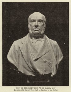 Borstbeeld van de Eerwaarde W H Smith, MP door English Photographer