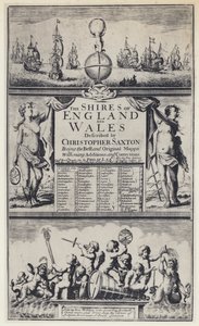 C Saxton, De Shires van Engeland, G Willdey