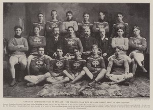 Canadese lacrossespelers in Engeland, het Toronto-team op een zes weken durend bezoek aan dit land door English Photographer