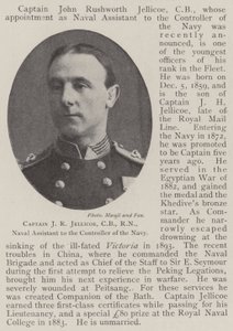 Kapitein J R Jellicoe, CB, RN, Marine Assistent van de Controleur van de Marine door English Photographer