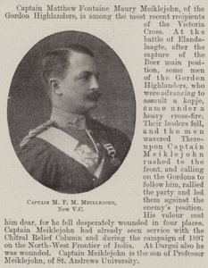 Kapitein M F M Meiklejohn, nieuwe VC door English Photographer