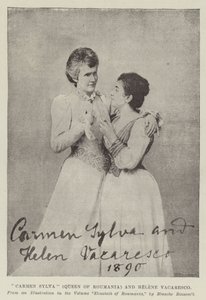 Carmen Sylva (Koningin van Roemenië) en Helene Vacaresco door English Photographer
