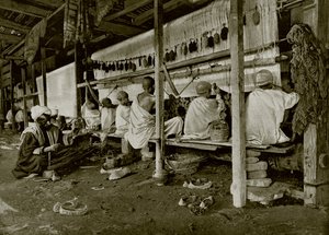 Tapijtweven in India door English Photographer