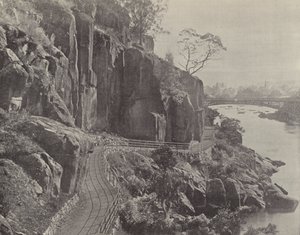 Cataract Gorge, met de Cataract Brug door English Photographer