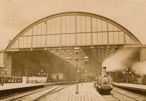 Charing Cross Station, Londen; foto, 1874 door English Photographer