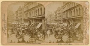 Cheapside, Londen; stereoscopisch beeld