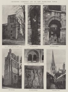 Kathedraal van Chichester en zijn nieuwe noordwestelijke toren door English Photographer