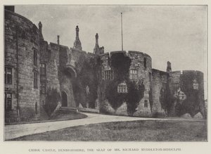 Chirk Castle, Denbighshire, de zetel van Mr Richard Myddleton-Biddulph door English Photographer