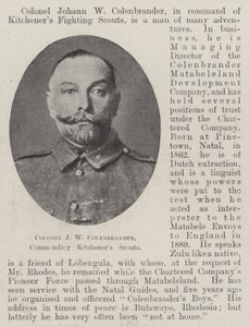 Kolonel J W Colenbrander, commandant van Kitchener