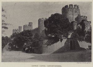 Conway Kasteel, Carnarvonshire door English Photographer