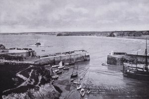 Cornwall: Newquay, de haven door English Photographer