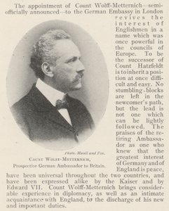 Graaf Wolff-Metternich, Toekomstige Duitse Ambassadeur in Groot-Brittannië door English Photographer