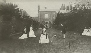 Croquet, in laat Victoriaans Engeland door English Photographer