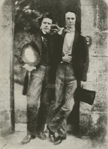 David Octavius Hill (links) en W B Johnstone, een directeur van de Schotse Nationale Galerie door English Photographer