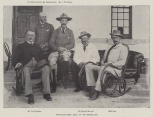 Voorname mannen in Matabililand door English Photographer