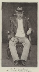 Don Juan Idiarte Borda, de vermoorde president van Uruguay door English Photographer