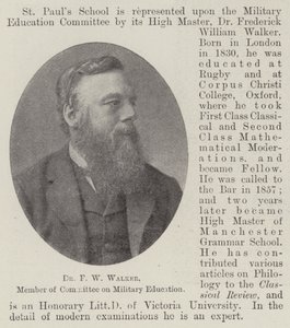 Dr F W Walker, lid van de commissie voor militaire opleiding door English Photographer