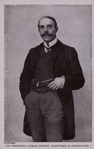 Dr. Frederic Hymen Cowen, componist, pianist en dirigent (1852-1935) door English Photographer