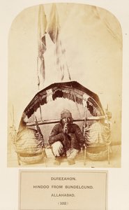 Dureeahon, Hindoe uit Bundelcund, Allahabad, uit Het Volk van India, door J. Forbes Watson, gepubliceerd 1868