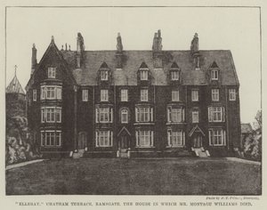 Elleray, Chatham Terrace, Ramsgate, het huis waar Mr. Montagu Williams stierf