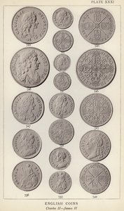 Engelse Munten, Charles II, James II door English Photographer