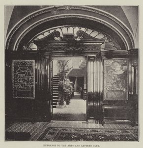 Ingang van de Arts and Letters Club door English Photographer