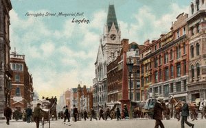 Farringdon Street, Memorial Hall, Londen door English Photographer