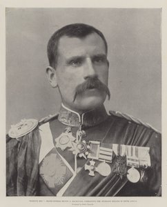 Fighting Mac, generaal-majoor Hector A Macdonald, bevelhebber van de Highland Brigade in Zuid-Afrika