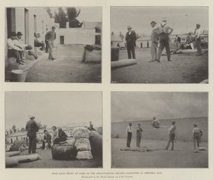 Vier snapshots van enkele leden van het Johannesburgse hervormingscomité in de gevangenis van Pretoria door English Photographer