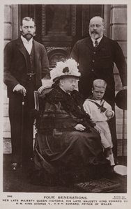 Vier generaties Britse royalty door English Photographer