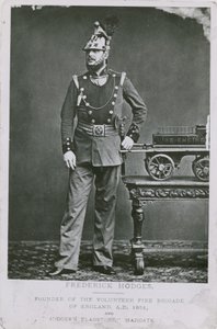 Frederick Hodges, oprichter van de Vrijwillige Brandweer van Engeland door English Photographer
