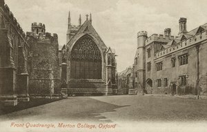 Front Quad, Merton College, Oxford, Oxfordshire door English Photographer