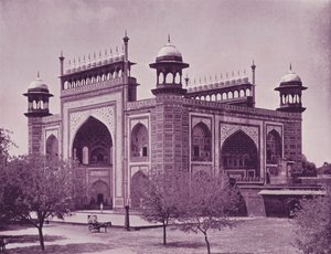 Poort van de Taj, Agra door English Photographer
