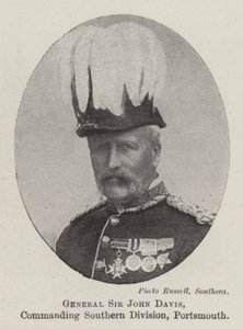 Generaal Sir John Davis, commandant van de zuidelijke divisie, Portsmouth