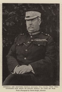 Generaal Sir Redvers Henry Buller, VC, GCB, die ons leger in Zuid-Afrika zal bevelen in geval van oorlog door English Photographer